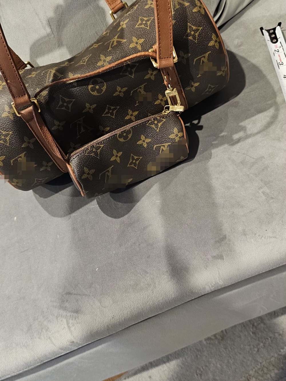 Barrell  Brown Handbag With Monograms And Small Barrell Pouch Women's